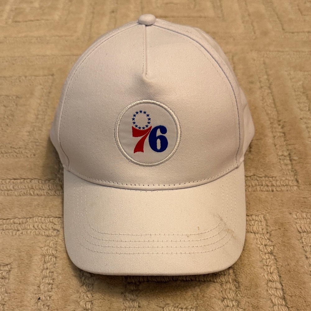 White 76ers Baseball Cap